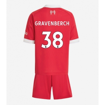 Billige Fotballdrakt Liverpool Ryan Gravenberch #38 Replika Hjemmedraktsett Barn 2025-26 Kortermet (med bukser)